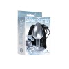 The 9's the Silver Starter Heart Bejeweled Stainless Steel Plug - Diamond