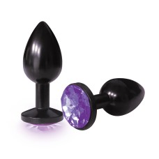 The 9's the Silver Starter Anodized Bejeweled Stainless Steel Plug - Violet The 9's the Silver Starter Anodized Bejeweled Stainless Steel Plug - Violet