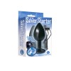 The 9's the Silver Starter Anodized Bejeweled Stainless Steel Plug - Cobalt