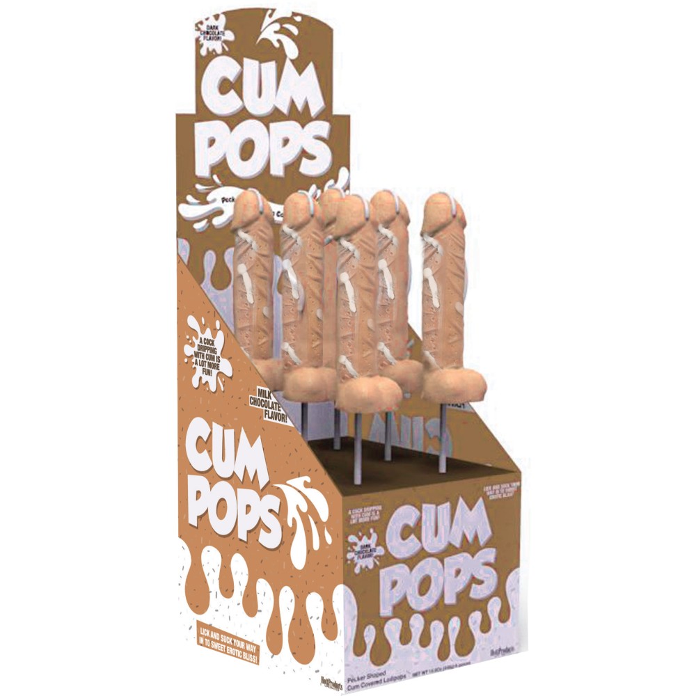 Cum Cock Pops - Milk Chocolate - 6 Piece P.O.P. Display Cum Cock Pops - Milk Chocolate - 6 Piece P.O.P. Display
