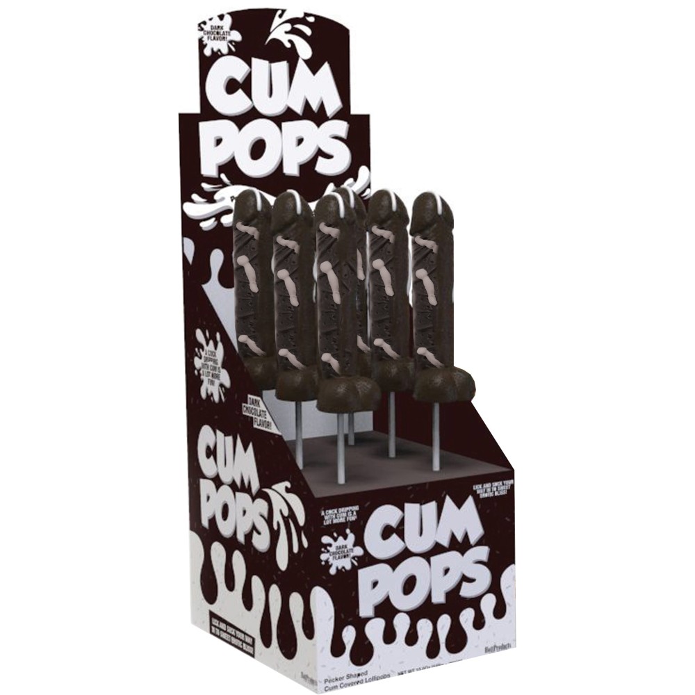 Cum Cock Pops - Dark Chocolate - 6 Piece P.O.P. Display Cum Cock Pops - Dark Chocolate - 6 Piece P.O.P. Display