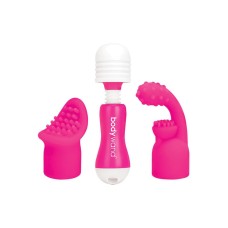 Bodywand Rechargeable Mini Massager With Attachments - Pink
