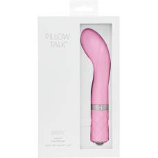 Pillow Talk Sassy G-Spot Vibe  With Swarovski Crystal - Pink