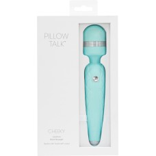 Pillow Talk Cheeky Wand With Swarovski Crystal - Teal Pillow Talk Cheeky Wand With Swarovski Crystal - Teal