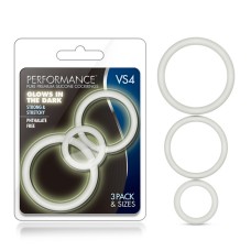 Performance - Vs4 Pure Premium Silicone Cockring Set - White Performance - Vs4 Pure Premium Silicone Cockring Set - White