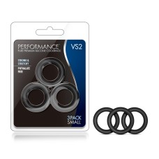 Performance - Vs2 Pure Premium Silicone Cockrings - Small - Black Performance - Vs2 Pure Premium Silicone Cockrings - Small - Black