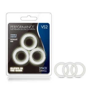 Performance - Vs2 Pure Premium Silicone Cockrings - Small - White Performance - Vs2 Pure Premium Silicone Cockrings - Small - White