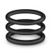 Performance - Vs3 Pure Premium Silicone Cockrings - Large - Black Performance - Vs3 Pure Premium Silicone Cockrings - Large - Black