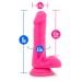 Neo - 6 Inch Dual Density Cock with Balls - Neon Pink Neo - 6 Inch Dual Density Cock with Balls - Neon Pink