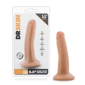 Dr. Skin - 5.5 Inch Cock with Suction Cup - Vanilla Dr. Skin - 5.5 Inch Cock with Suction Cup - Vanilla