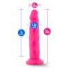 Neo - 7.5 Inch Dual Density Cock - Neon Pink