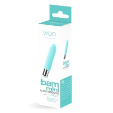 Bam Mini Rechargeable Bullet Vibe - Turquoise Bam Mini Rechargeable Bullet Vibe - Turquoise