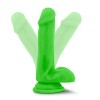 Neo - 6 Inch Dual Density Cock with Balls - Neon Green Neo - 6 Inch Dual Density Cock with Balls - Neon Green