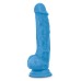 Neo - 7.5 Inch Dual Density Cock With Balls - Neon Blue Neo - 7.5 Inch Dual Density Cock With Balls - Neon Blue