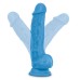 Neo - 7.5 Inch Dual Density Cock With Balls - Neon Blue Neo - 7.5 Inch Dual Density Cock With Balls - Neon Blue