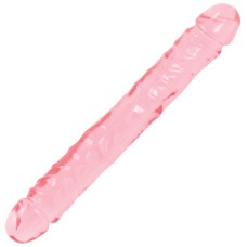 Crystal Jellies Jr. Double Dong 12 Inch - Pink Crystal Jellies Jr. Double Dong 12 Inch - Pink