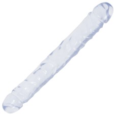 Crystal Jellies Jr Double Dong 12 Inch - Clear Crystal Jellies Jr Double Dong 12 Inch - Clear