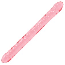 Crystal Jellies 18 Inch Double Dong - Pink Crystal Jellies 18 Inch Double Dong - Pink
