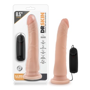 Dr. Skin - 8.5 Inch Vibrating Realistic Cock With Suction Cup - Vanilla Dr. Skin - 8.5 Inch Vibrating Realistic Cock With Suction Cup - Vanilla