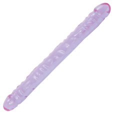 Crystal Jellies 18 Inch Double Dong - Purple Crystal Jellies 18 Inch Double Dong - Purple