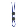 Stay Hard - Silicone Double Loop Cock Ring - Blue
