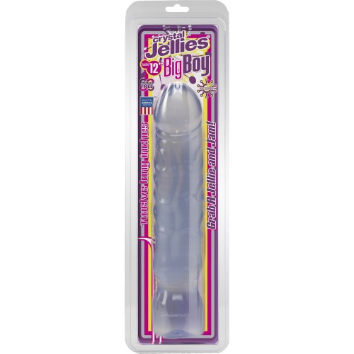 Crystal Jellies Big Boy 12 Inch - Clear Crystal Jellies Big Boy 12 Inch - Clear