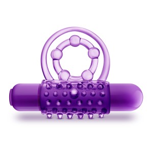 Play With Me - the Player - Vibrating Double Strap Ring - Purple Play With Me - the Player - Vibrating Double Strap Ring - Purple