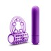 Play With Me - the Player - Vibrating Double Strap Ring - Purple