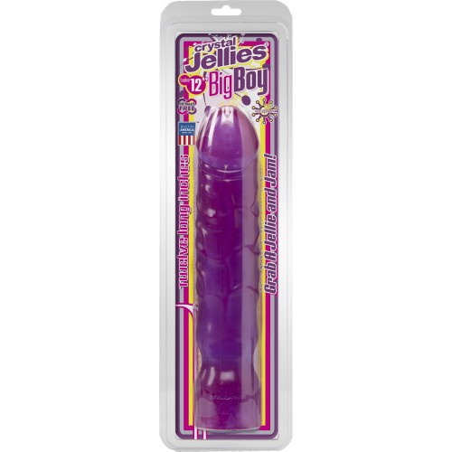Crystal Jellies Big Boy 12 Inch - Purple Crystal Jellies Big Boy 12 Inch - Purple