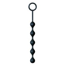 The 9's S-Drops Silicone Anal Beads - Black The 9's S-Drops Silicone Anal Beads - Black