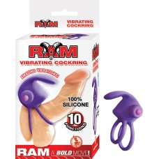 Ram Vibrating Cockring - Purple