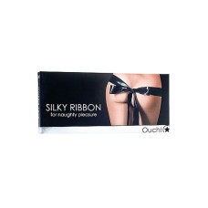 Silky Ribbon for Naughty Pleasure - Black