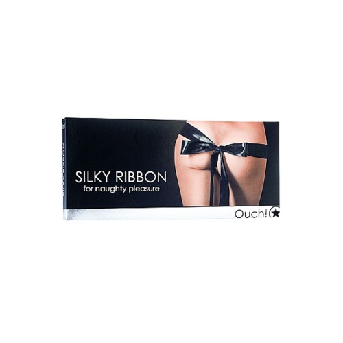 Silky Ribbon for Naughty Pleasure - Black Silky Ribbon for Naughty Pleasure - Black