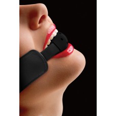 Brace Ball Gag W / Stretchable Strap - Black