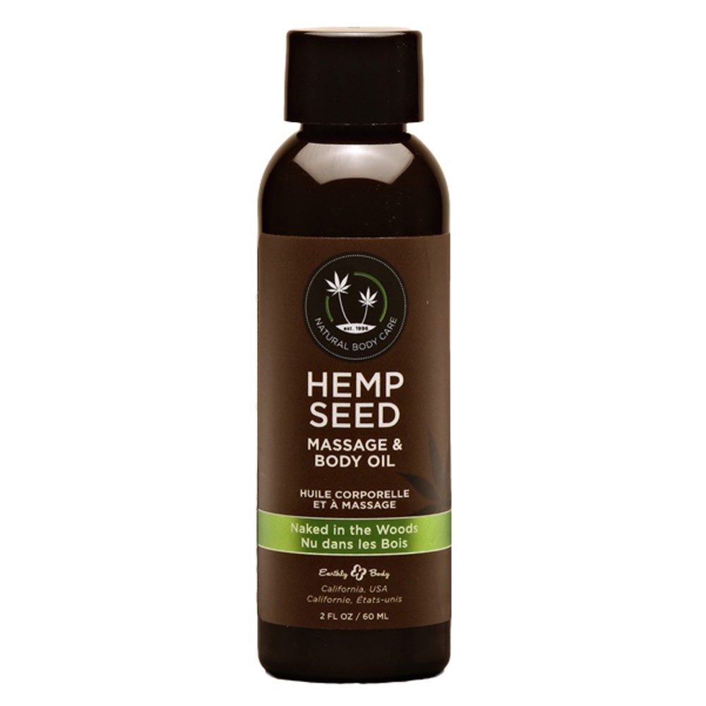 Hemp Seed Massage and Body Oil - Naked in the Woods - 2 Fl. Oz/ 60ml