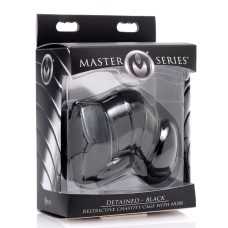 Master Series Detained - Black Restrictive Chastity Cage Master Series Detained - Black Restrictive Chastity Cage