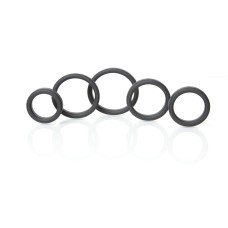 Boneyard Silicone Ring 5 Pc Kit - Black