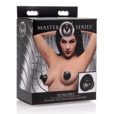 Master Series - Plungers Extreme Suction Nipple Suckers - Black Master Series - Plungers Extreme Suction Nipple Suckers - Black