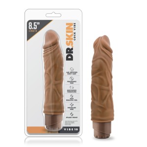 Dr. Skin - Cock Vibe 10 - 8.5 Inch Vibrating Cock - Mocha Dr. Skin - Cock Vibe 10 - 8.5 Inch Vibrating Cock - Mocha