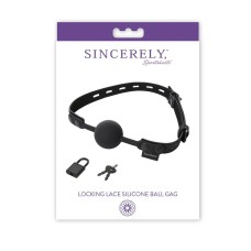 Sincerely Locking Lace Ball Gag Sincerely Locking Lace Ball Gag