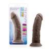 Au Naturel - 8 Inch Dildo With Suction Cup - Chocolate