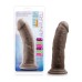 Au Naturel - 8 Inch Dildo With Suction Cup - Chocolate Au Naturel - 8 Inch Dildo With Suction Cup - Chocolate