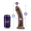 Au Naturel - 8 Inch Dildo With Suction Cup - Chocolate