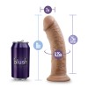 Au Naturel - 8 Inch Dildo With Suction Cup - Mocha