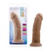Au Naturel - 8 Inch Dildo With Suction Cup - Mocha Au Naturel - 8 Inch Dildo With Suction Cup - Mocha