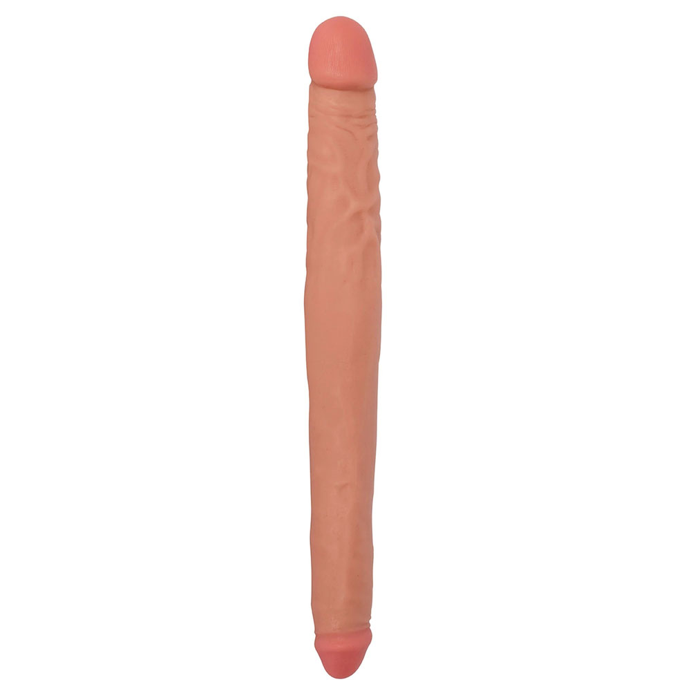 Jock 16 Inch Tapered Double Dong - Vanilla Jock 16 Inch Tapered Double Dong - Vanilla