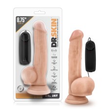 Dr. Skin - Dr. Jay - 8.75 Inch Vibrating Cock With Suction Cup - Vanilla Dr. Skin - Dr. Jay - 8.75 Inch Vibrating Cock With Suction Cup - Vanilla