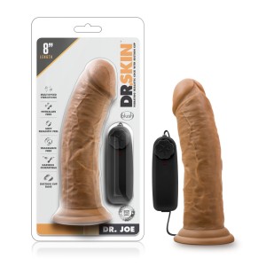 Dr. Skin - Dr. Joe - 8 Inch Vibrating Cock With Suction Cup - Mocha Dr. Skin - Dr. Joe - 8 Inch Vibrating Cock With Suction Cup - Mocha
