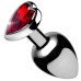 Red Heart Gem Anal Plug - Small Red Heart Gem Anal Plug - Small