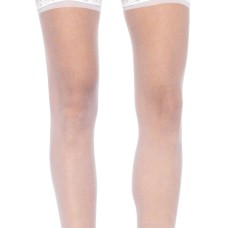 Sheer Thigh Highs - One Size - White Sheer Thigh Highs - One Size - White